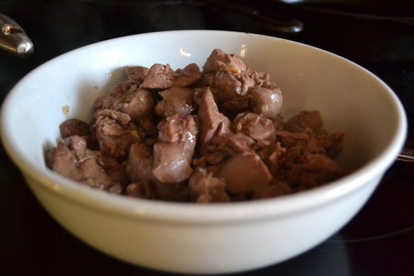 Delicious cooked liver